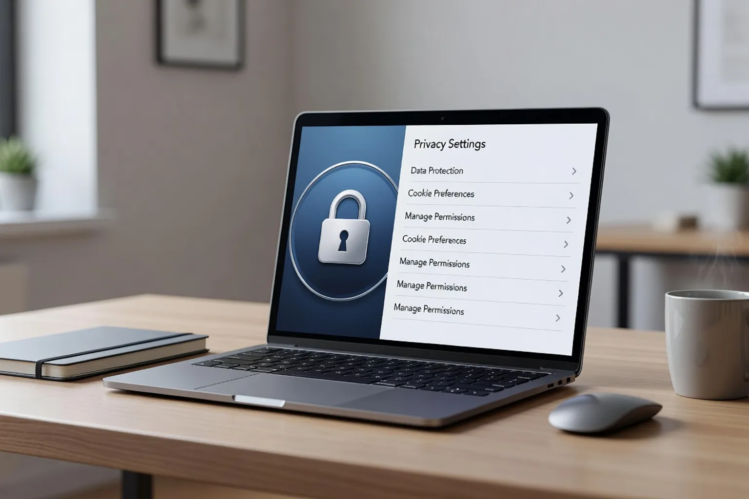 Illustration de la protection des donnees personnelles en ligne
