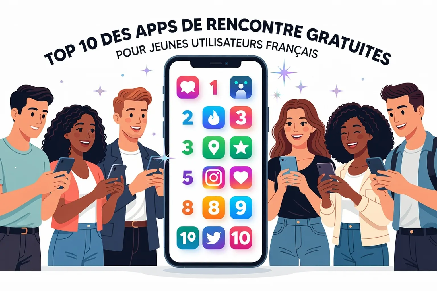 Top 10 des apps de rencontre gratuites pour les moins de 25 ans en 2026